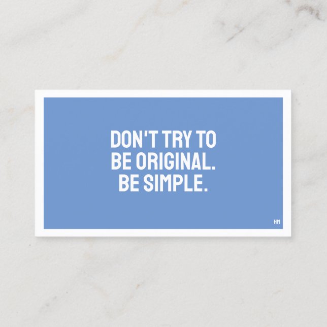 ART-minimalistiskt Affärskort MINI Visitkort (Baksida)