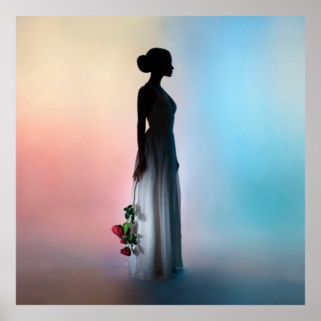 Art mode studio foto av vackra eleganter livmoder poster (Framsidan)