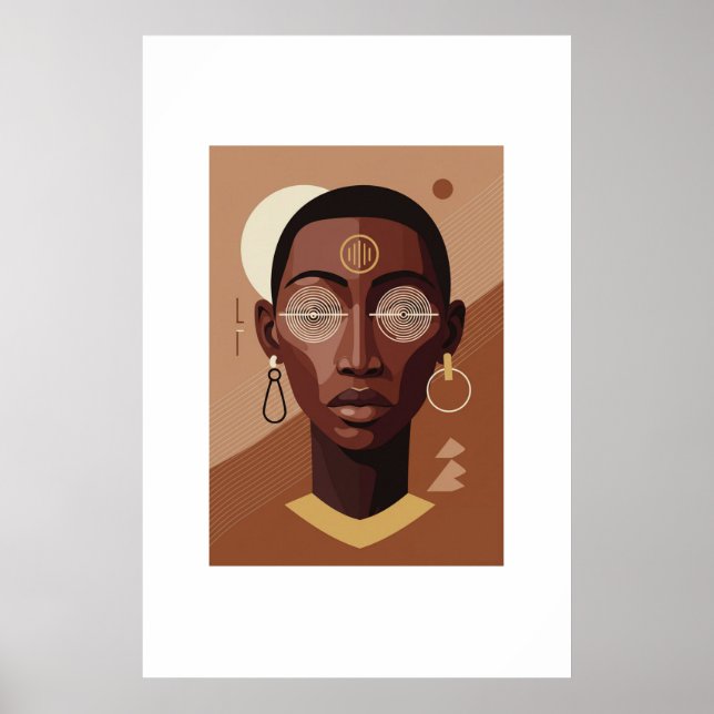 Art moderne d'Afrique-Woman Poster (Framsidan)