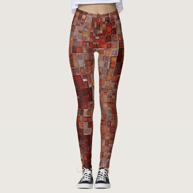 Art Mönster Design Leggings (Framsida)