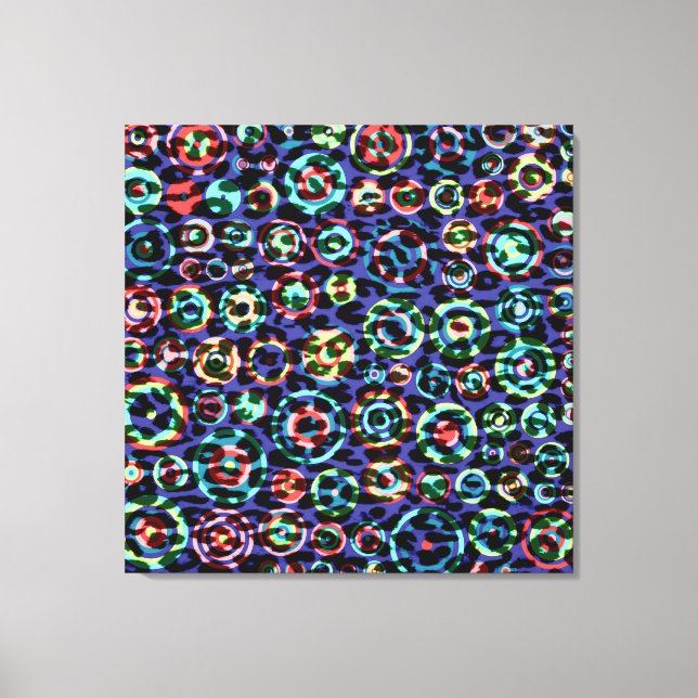 Art mönster leopard päls abstrakt struktur 2 canvastryck (Framsida)