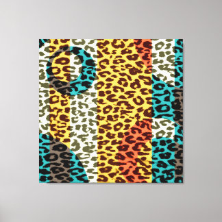 Art mönster leopard päls abstrakt struktur canvastryck