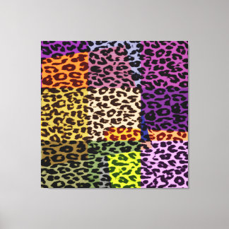 Art mönster leopard päls abstrakt struktur canvastryck