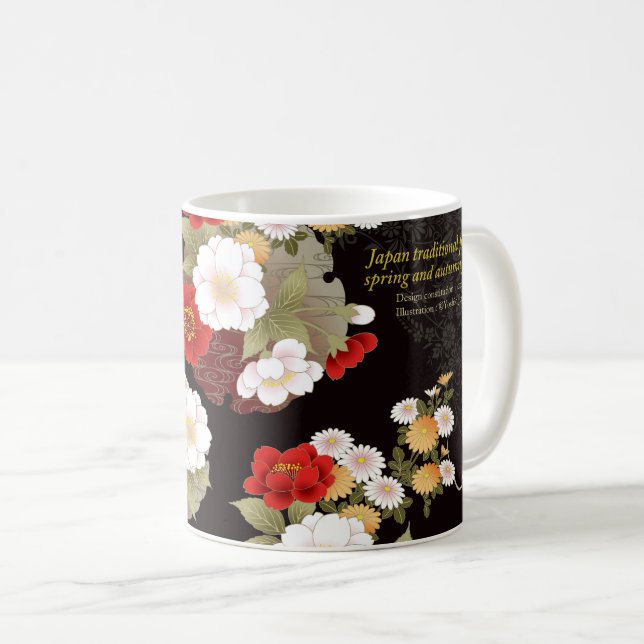 Art Mug"Spring and autumn flowers” Kaffemugg (Framsida höger)