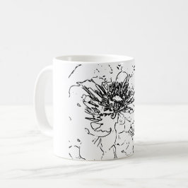 Art Naturblomma Kaffemugg