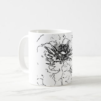Art Naturblomma Kaffemugg