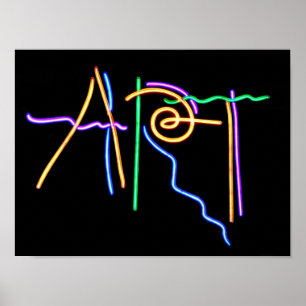 Art Neon-tecken Poster