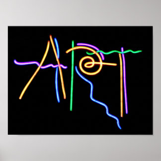 Art Neon-tecken Poster