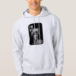 Art Never Dies Hoodie David Skulptur & citat