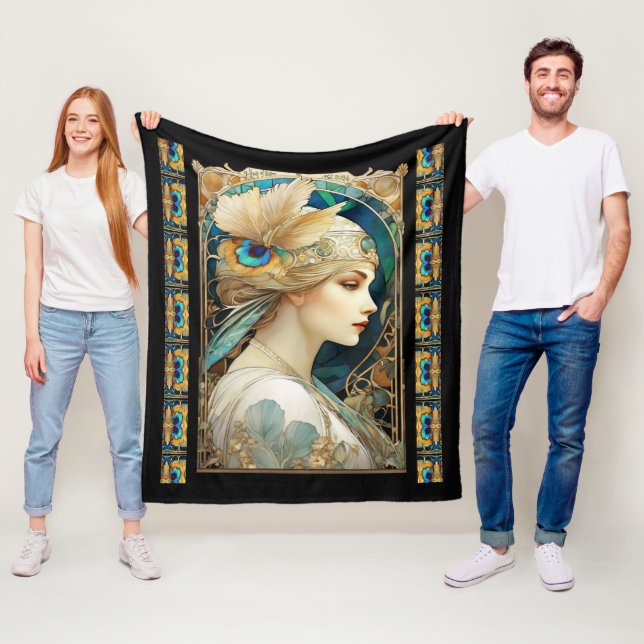 Art Nouvaeu Fleecefilt (På plats)