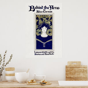 Art Nouveau 1890-tal Bakom Arras Vintage Affisch