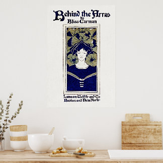 Art Nouveau 1890-tal Bakom Arras Vintage Affisch