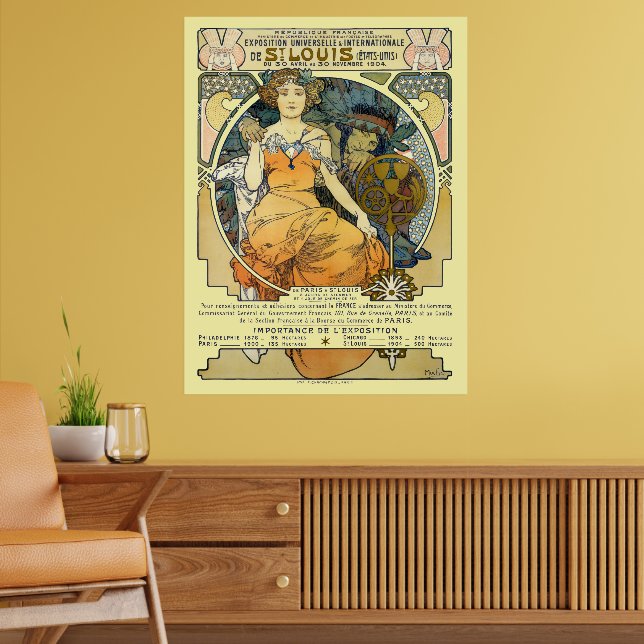 Art Nouveau 1904 Världsutställningen St. Louis av  Poster (Vardagsrum 2)