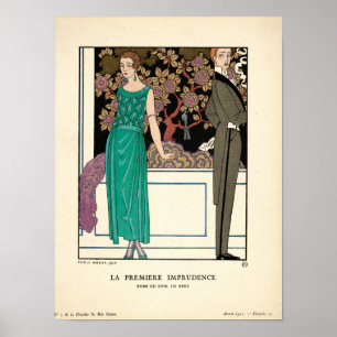 Art Nouveau 1920 illustration av George Barbier Poster