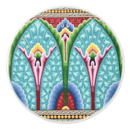 Art nouveau abstrakt, färglös textilkonst mönster knopp