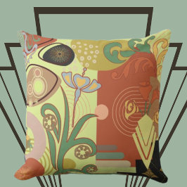 Art nouveau Abstrakt Kudde