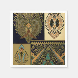 Art nouveau abstrakt textil Christopher dresser Pappersservett
