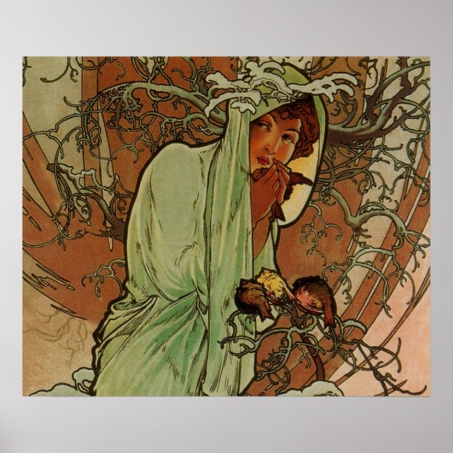 Art Nouveau-affisch Poster (Framsidan)