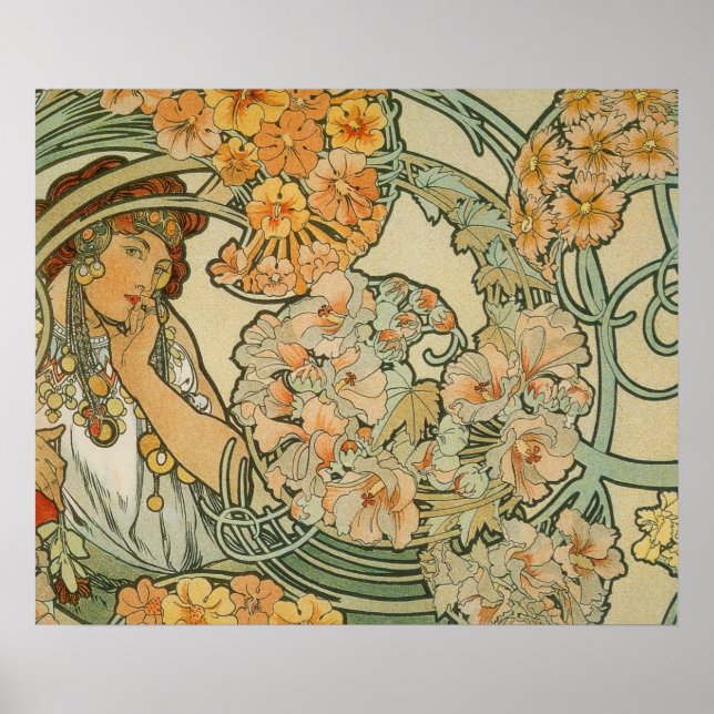 Art Nouveau-affisch Poster (Framsidan)