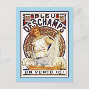 art nouveau Alfons Mucha, tvättande produktannons Vykort