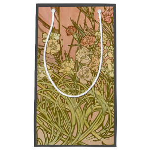 Art nouveau Alfonse Mucha Blommigt carnation blomm