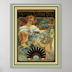 Art nouveau Alphonse Mucha Ad Poster 16 x 20