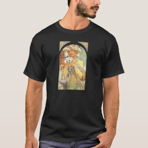Art nouveau - Alphonse Mucha "blomma ", Tröja