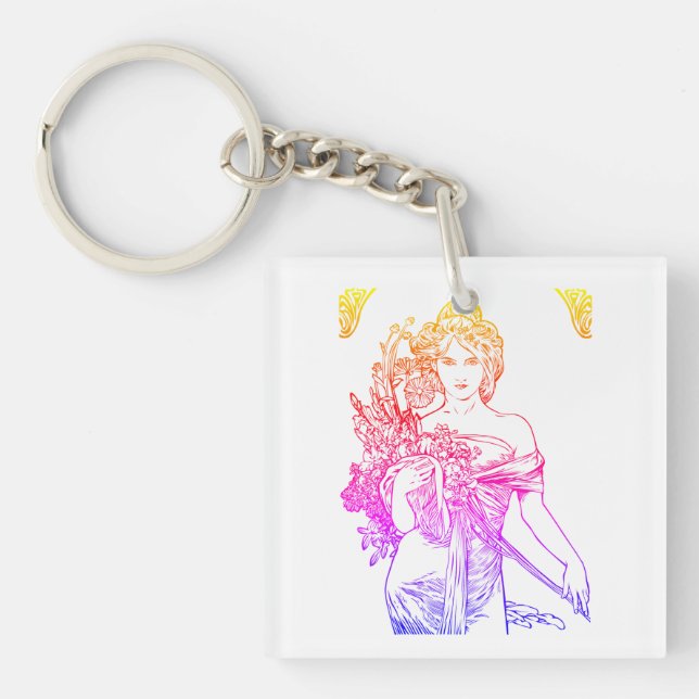 Art nouveau Alphonse Mucha, blommor (Framsidan)