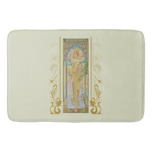 Art nouveau Alphonse Mucha - Dagens ljusstyrka Badrumsmatta