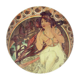 Art nouveau Alphonse Mucha elegant vintage kvinna
