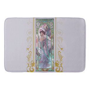 Art nouveau Alphonse Mucha Evening Contemplation Badrumsmatta