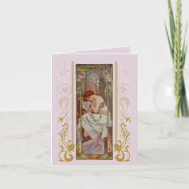 Art Nouveau Alphonse Mucha för alla tillfällen Inbjudan