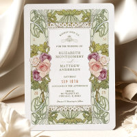 Art nouveau Alphonse Mucha Mauve Dusty Ro