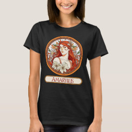Art nouveau Amaryllis Woman T Shirt