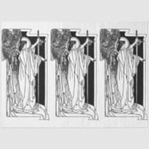 Art nouveau Angel 15 Decoupage Tissue Paper