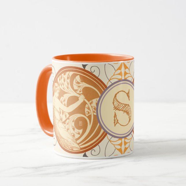 Art nouveau Änglar #9 Mugg (Framsida vänster)