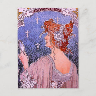 Art nouveau Annons Vykort