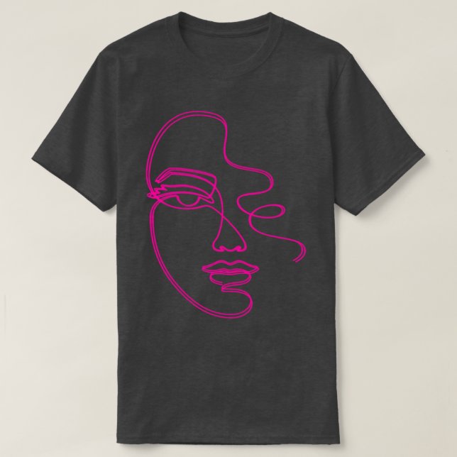 Art nouveau Ansikte T Shirt (Design framsida)