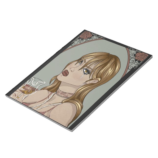 Art nouveau anteckningsblock (Vinklad)