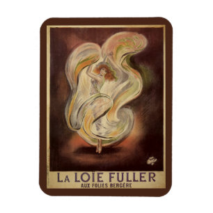 Art Nouveau-antik, La Loie Fuller Modern Dansare Magnet
