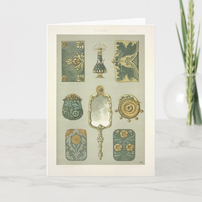 Art nouveau anton-söderdressing bord kort (Framsida)