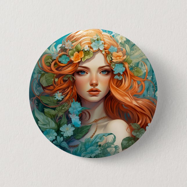 Art nouveau Aos sí Fairy Knapp (Framsida)
