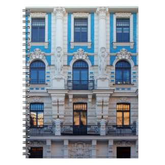 Art nouveau-arkitektur i Riga, Lettland Anteckningsbok
