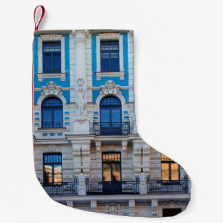 Art nouveau-arkitektur i Riga, Lettland Liten Julstrumpa