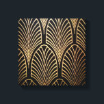Art nouveau, art deco, fläkt mönster, brons, guld, canvastryck<br><div class="desc">Art nouveau,  art deco,  fläkt mönster,  brons,  guld,  svart, chic, elegant, vintage, belle époque</div>