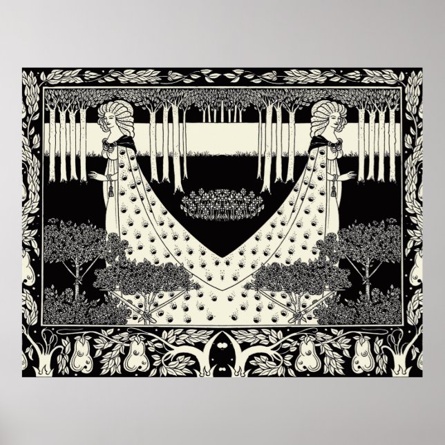 Art nouveau Aubrey Beardsley Salome Poster (Framsidan)