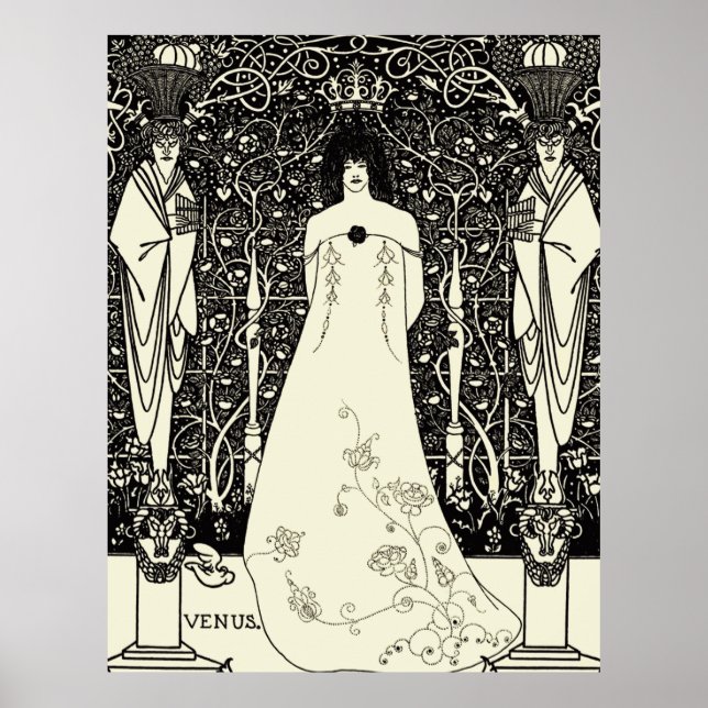 Art nouveau Aubrey Beardsley Venus Poster (Framsidan)