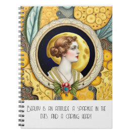 Art nouveau Beauty Anteckningsbok