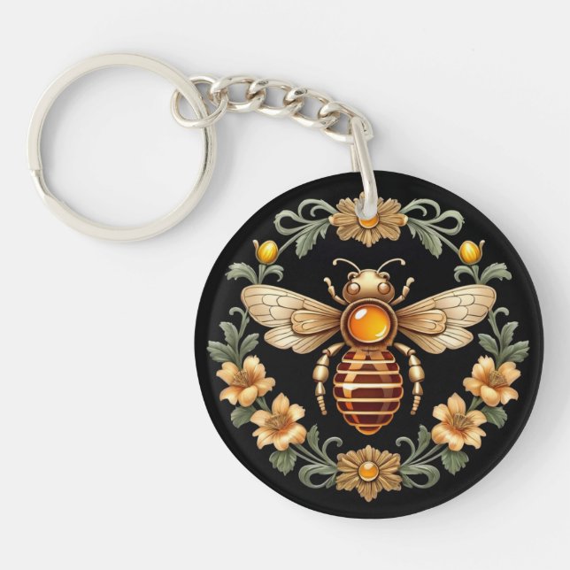 Art Nouveau Bee on Black (Framsidan)