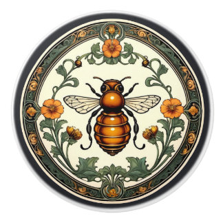 Art nouveau Bee-utiful Knopp